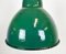 Industrial Green Enamel Factory Lamp with Cast Iron Top, 1960s 6