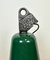 Industrial Green Enamel Factory Lamp with Cast Iron Top, 1960s, Image 15