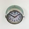 Horloge Murale Hanil Bleue Vintage, 1980s 6