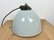 Industrial Grey Enamel Factory Lamp with Cast Iron Top, 1960s 13