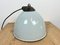 Lampe d'Usine Industrielle en Émail Gris avec Plateau en Fonte, 1960s 13