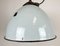 Industrial Grey Enamel Factory Lamp with Cast Iron Top, 1960s 5