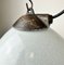 Industrial Grey Enamel Factory Lamp with Cast Iron Top, 1960s 6