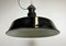 Mid-Century Industrial Black Enamel Factory Lamp, 1950s 9