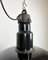 Mid-Century Industrial Black Enamel Factory Lamp, 1950s 7