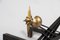 Andiron in Metal & Bronze, 1950s 5