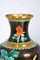 Chinese Black and Gold Vase with Birds and Flowers, 1950s 9