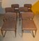 Steel & Alcantara Dining Chairs, Italy, 1970s, Set of 6 10