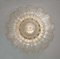 Mid-Century Modern Ceiling Lights in Brass and Murano Glass from Barovier & Toso, 1980s, Set of 2, Image 7