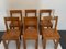 Modernist Cherrywood Chairs, 1970s, Set of 6 6