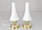 Table Lamps in Opaline Glass, 1950s, Set of 2, Image 3