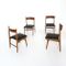 Vintage Walnut Dining Chairs, 1960s, Set of 4 1