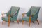 Art Deco Armlehnstühle aus grüner Buche, 1940er, Dänemark, 2er Set 1