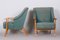 Art Deco Green Beech Armchairs, 1940s, Denmark, Set of 2 10