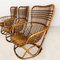 Vintage Rattan Garden Armchairs, Set of 3 2