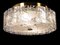 Vintage German Round Ceiling Lamp with Structured Glass Blocks from Doria Leuchten, 1970s, Image 4