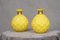 Gelbe Mid-Century Vase aus Muranoglas & Messing, 1950er 4