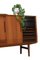 Danish Highboard with Bar Cabinet and Sliding Doors, 1960s 14