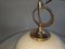 Weiße Swirl Deckenlampe aus Murano Glas, 1960er 3
