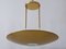 Modernist Brass Pendant Lamp or Ceiling Fixture by Florian Schulz, Germany, 1980s 8