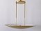 Modernist Brass Pendant Lamp or Ceiling Fixture by Florian Schulz, Germany, 1980s 10