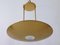 Modernist Brass Pendant Lamp or Ceiling Fixture by Florian Schulz, Germany, 1980s 7