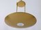 Modernist Brass Pendant Lamp or Ceiling Fixture by Florian Schulz, Germany, 1980s 5
