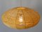 Large Mid-Century Modern Raffia Bast Pendant Lamp or Hanging Light, Germany, 1970s 8