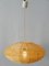 Lámpara colgante o lámpara colgante Mid-Century moderna de rafia, años 70, Imagen 10