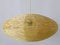 Large Mid-Century Modern Raffia Bast Pendant Lamp or Hanging Light, Germany, 1970s, Image 1