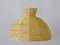 Mid-Century Modern Raffia Bast Pendant Lamp or Hanging Light, Germany, 1970s 1