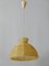Lámpara colgante o lámpara colgante de rafia moderna Mid-Century, años 70, Imagen 10