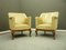 Antique Brocade Fabric Sofa & Chairs, 1920s, Set of 3 13