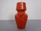 Italian Orange Ceramic Studio Vase with Handle, 1970s 5