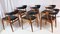 Chaises Scandinaves en Teck par Johannes Andersen, 1960s, Set de 6 6