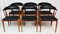 Chaises Scandinaves en Teck par Johannes Andersen, 1960s, Set de 6 10