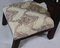 Silla baja Pida vintage de cedro tallado a mano, años 70, Imagen 14