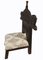 Vintage Hand Carved Cedar Pida Lower Chair, 1970s 5