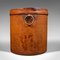 Antique English Storage Bin in Leather, 1890s 4