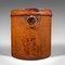 Antique English Storage Bin in Leather, 1890s, Image 4