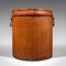 Antique English Storage Bin in Leather, 1890s, Image 3