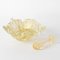 Gold Leaf Murano Glass Bowl with Pestle from Barovier & Toso, 1960s, Set of 2 1