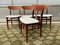 Mid-Century Danish Teak with Boucle Fabric Dining Chairs, 1960s, Set of 3 2