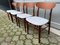 Mid-Century Danish Teak with Boucle Fabric Dining Chairs, 1960s, Set of 3 5