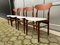Mid-Century Danish Teak with Boucle Fabric Dining Chairs, 1960s, Set of 3, Image 1