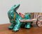 Vintage Italian Handpainted Donkey with Cart Bowl Sculpture from Deruta, Italy 5