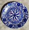 Italian Ceramic Plates with Cobalt Blue Decorations, Deruta, 1950s, Set of 5 4