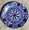 Piatti in ceramica con decorazioni blu cobalto, Italia, anni '50, set di 5, Immagine 4
