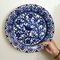 Piatti in ceramica con decorazioni blu cobalto, Italia, anni '50, set di 5, Immagine 15