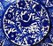 Italienische Keramik Teller mit kobaltblauen Verzierungen, Deruta, 1950er, 5er Set 10